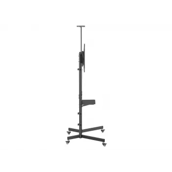 TV-teline EQUIP 37 inch–70 inch Economy 37–70 tuuman näytöille, 70 kg kantavuus, VESA 100x100–600x400, korkeus 1337–1430 mm, kallistus -10°–5°, musta