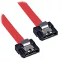 Lindy 0,2 m Low-Profile SATA-kaapeli lukituksella, 0,2 m, uros/uros, punainen