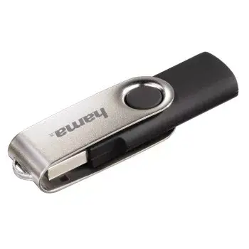 Hama 8GB Rotate USB-muistitikku USB Type-A 2.0 musta, hopea