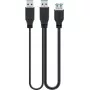 USB-kaapeli Goobay 3.0 0,3 m USB 3.2 Gen 1 2x USB A musta