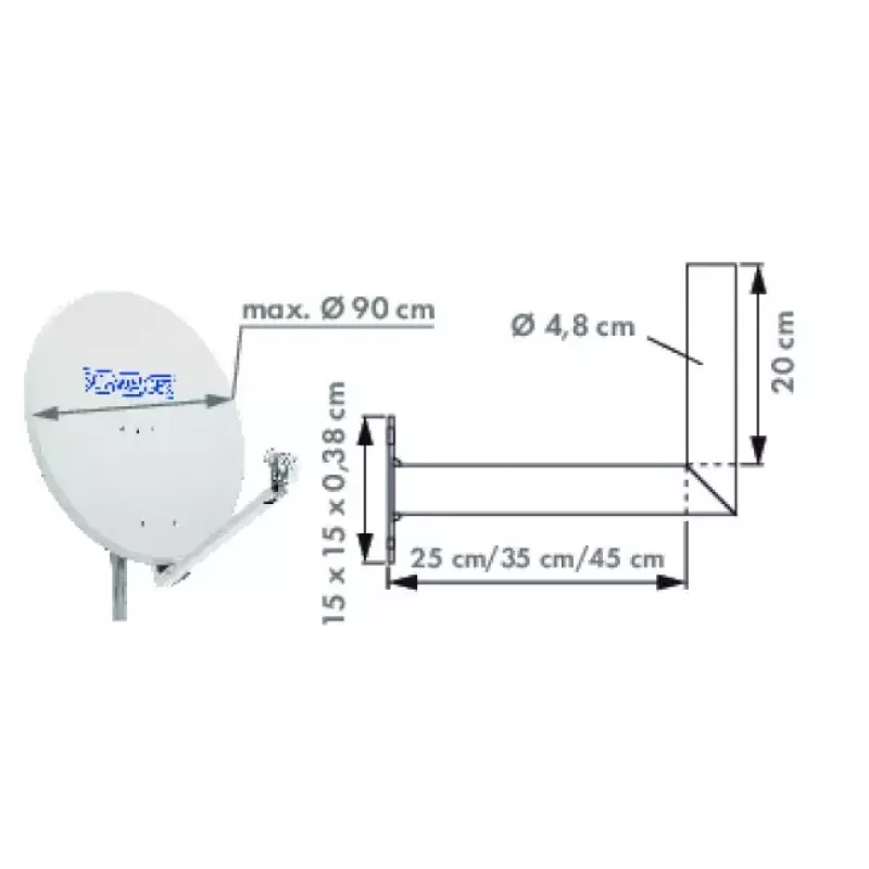 WAH25A 001 ruostumaton teräs alumiini Schwaiger