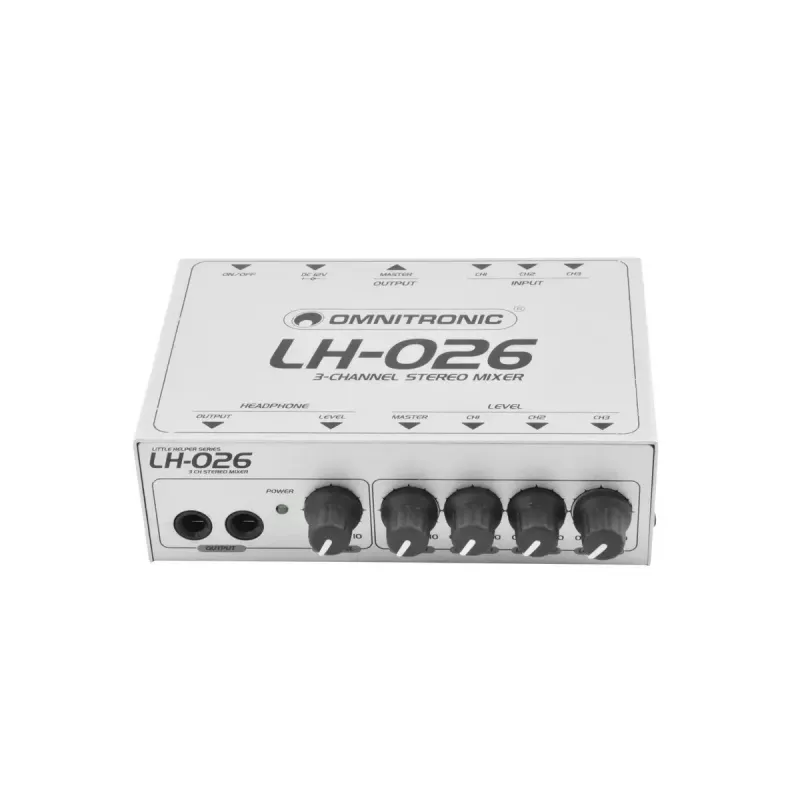 Audiomikseri Omnitronic 10355026 3 kanavaa 20 - 20000 Hz valkoinen
