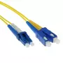 ACT 10 m LSZH Singlemode 9/125 OS2 Duplex-patchkaapeli LC- ja SC-liittimillä