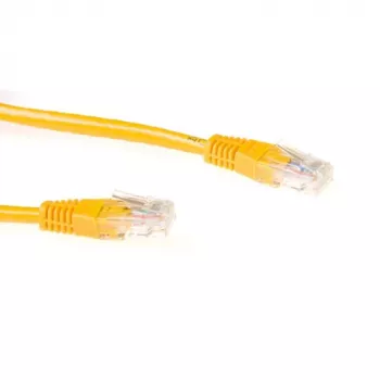 ACT keltainen 3 m U/UTP CAT6A -patchkaapeli RJ45-liittimillä