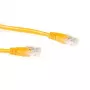ACT keltainen 3 m U/UTP CAT6A -patchkaapeli RJ45-liittimillä