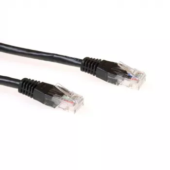 ACT musta 15 m U/UTP CAT6A -patchkaapeli RJ45-liittimillä