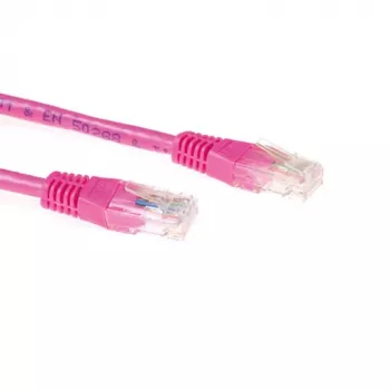 ACT pinkki 7 m U/UTP CAT6A verkkokaapeli RJ45-liittimillä
