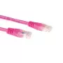 ACT pinkki 15 m U/UTP CAT6A verkkokaapeli RJ45-liittimillä