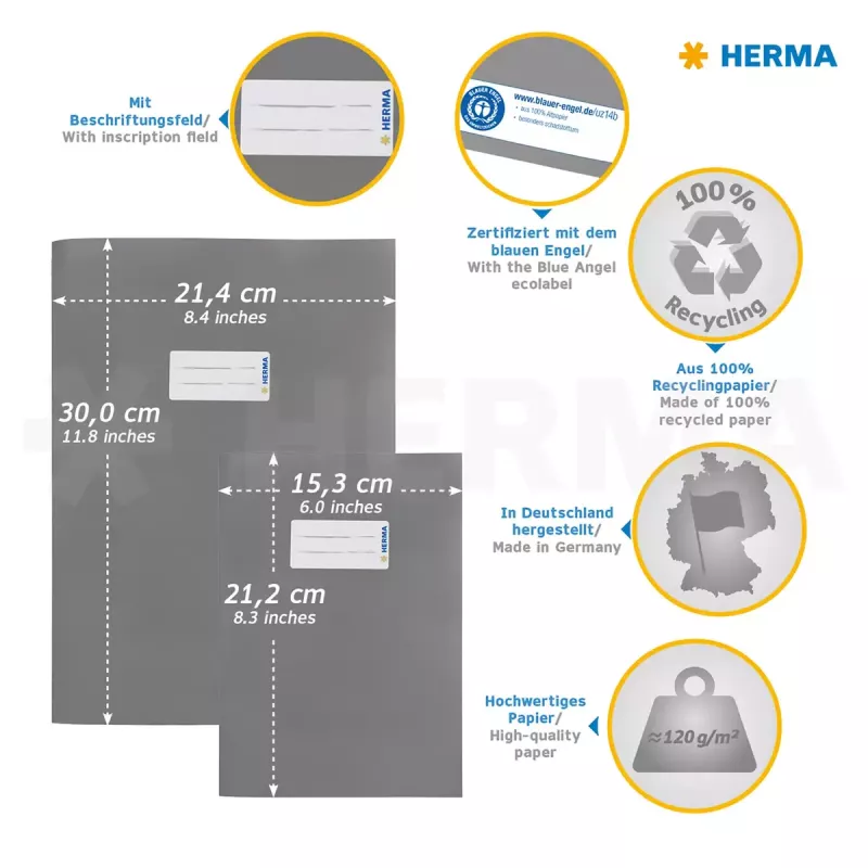 Aikakauslehti-/kirjapäällys HERMA 5514 pinkki