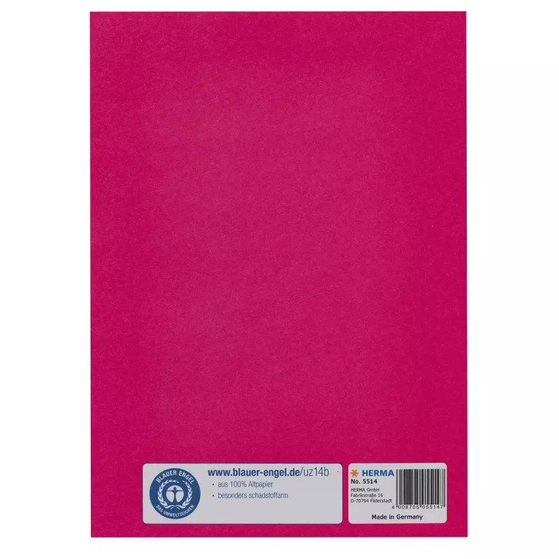 Aikakauslehti-/kirjapäällys HERMA 5514 pinkki