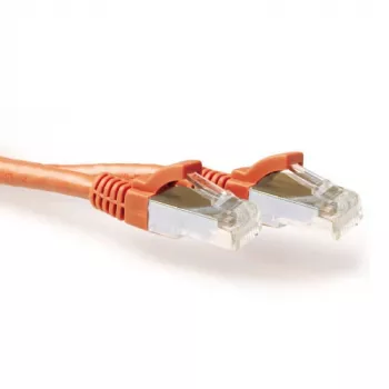 ACT oranssi 7 metrin LSZH SFTP CAT6A verkkokaapeli ilman lukituskielekettä RJ45-liittimillä