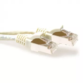 ACT norsunluu 3 metrin LSZH SFTP CAT6A verkkokaapeli lukituskielekesuojalla RJ45-liittimillä