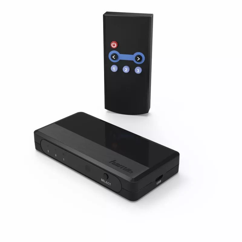 Hama 00121760 videoswitch HDMI musta 1080p DTS-HD Dolby Digital