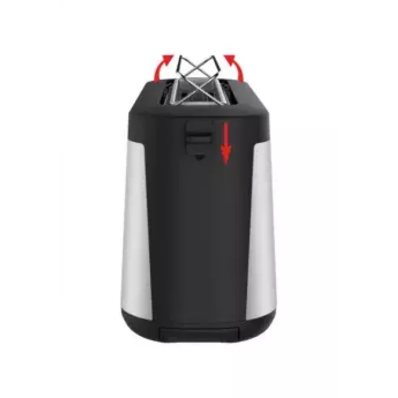 Tefal TL4308 -leivänpaahdin 2 viipaletta 1 000 W musta ruostumaton teräs