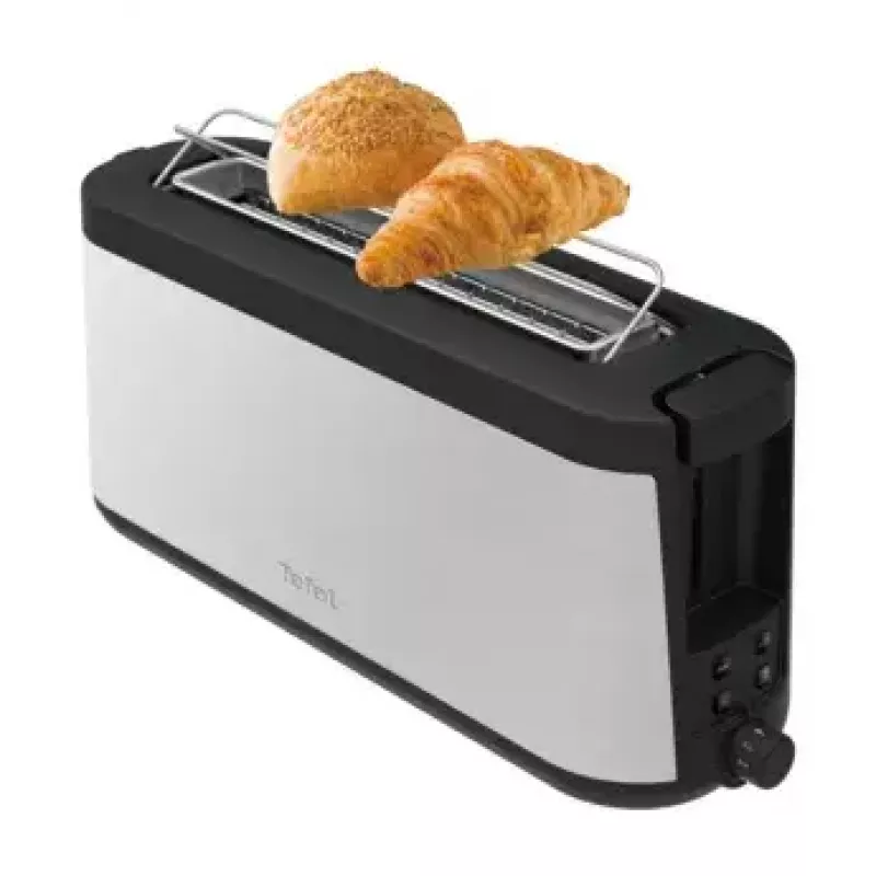 Tefal TL4308 -leivänpaahdin 2 viipaletta 1 000 W musta ruostumaton teräs