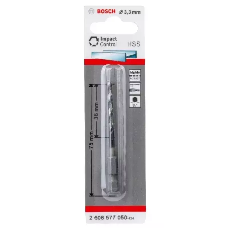 Kierrep poranterä Bosch HSS 3,3 mm