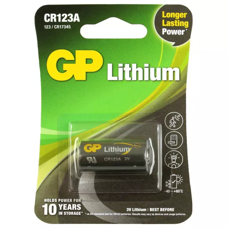 Kertakäyttöparisto GP Batteries 070CR123AEC1
