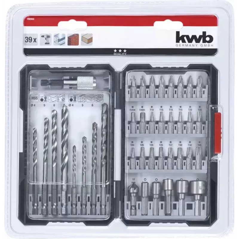 Poranteräsarja KWB Universal 39 kpl