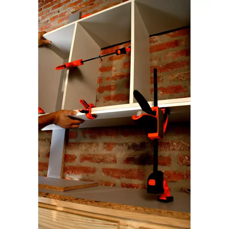 Räikkäpuristin Bahco QCB-300 30 cm musta oranssi