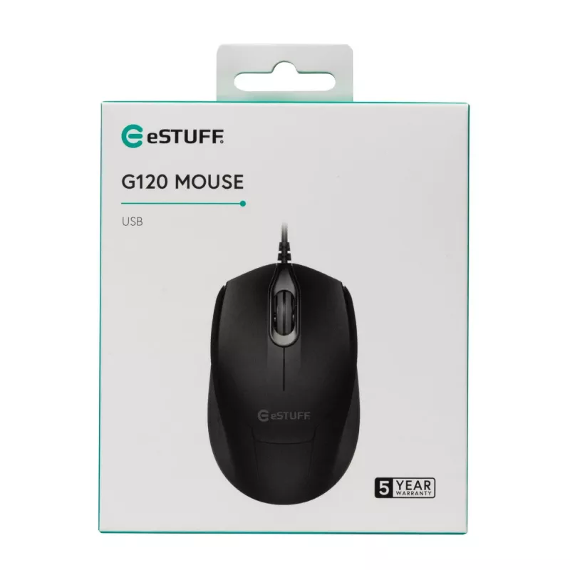 eSTUFF GLB213002 hiiri toimisto molempikätinen USB Type-A optinen 1200 DPI