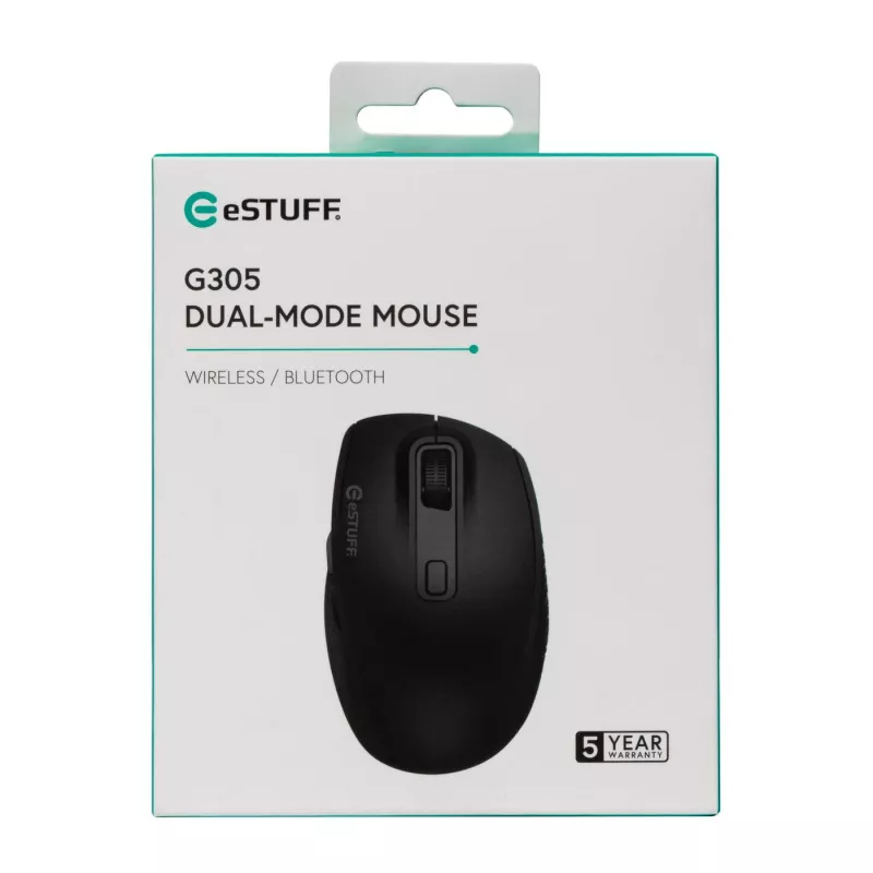 eSTUFF GLB214002 hiiri toimisto oikeakätinen RF langaton + Bluetooth IR-LED 1800 DPI