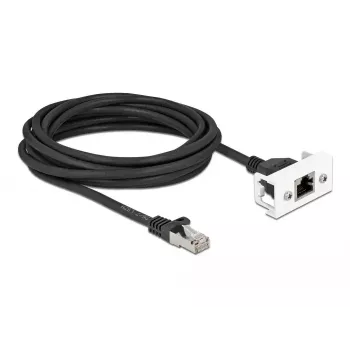 DeLOCK verkkoverkkokaapeli 5 m Cat.6A S/FTP RJ45 musta