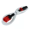 ACT PC3607 virtajohto C13 IEC Lock+ - C14 IEC Lock Dual Locking valkoinen 1 m