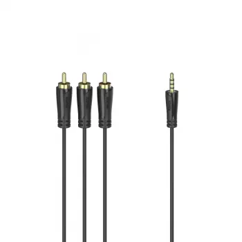 Hama 00205154 audiokaapeli 1,5 m 3,5 mm 3 x RCA musta