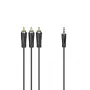 Hama 00205154 audiokaapeli 1,5 m 3,5 mm 3 x RCA musta