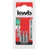 KWB 121207 -ruuvauskärki, 3 kpl, Torx T7, 25 mm, kuusiokanta
