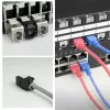 ACT Keystone -liitin RJ45 CAT6 suojaamaton työkaluton sulkimella, musta