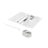 ACT Keystone -liitin RJ45 CAT6 suojattu työkaluton sulkimella hopeanvalkoinen