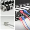 ACT Keystone -liitin RJ45 CAT6 suojattu työkaluton sulkimella hopeanvalkoinen