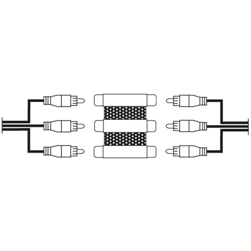 Hama 00205174 kaapeliadapteri 3 x RCA