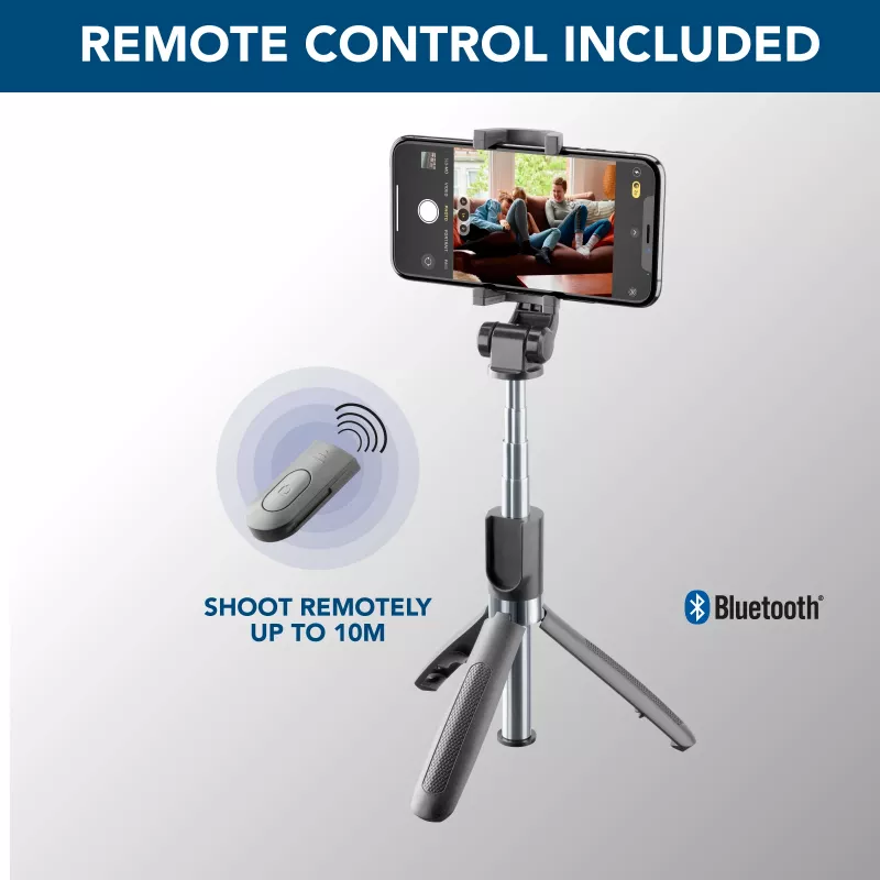 Cellularline Freedom - yleisjalustallinen Bluetooth® selfie-tikku