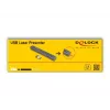 DeLOCK USB-laser-esityskaukosäädin langaton USB RF-kaukosäädin punainen laserosoitin