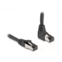 Verkkokaapeli DeLOCK RJ45 Cat.8.1 90° ylöspäin taivutettu 10 m musta