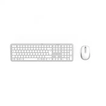 Hama WKM-550 näppäimistö ja hiiri sisältää Home/Office RF langaton + Bluetooth QWERTZ saksa harmaa, valkoinen