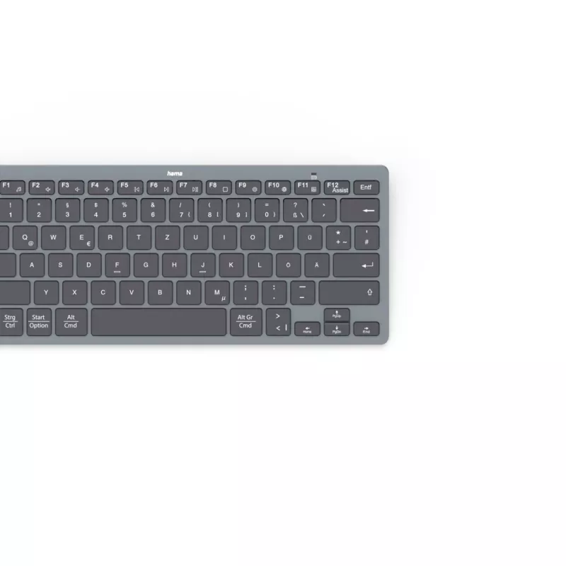 Hama Travel 400 QWERTZ saksa Bluetooth musta, tummanharmaa
