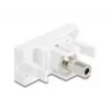 DeLOCK Easy 45 -moduuli 3,5 mm 3-napainen jakkiliitin naaras-naaras, valkoinen (90848)