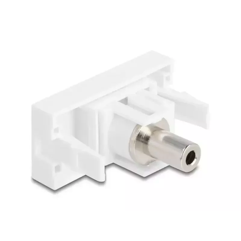 DeLOCK Easy 45 -moduuli 3,5 mm 3-napainen jakkiliitin naaras-naaras, valkoinen (90848)