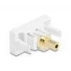 Pistorasia DeLOCK 90843 2 x 3,5 mm kaapeliliitin valkoinen