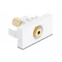 DeLOCK Easy 45 -moduuli 3,5 mm 4-napainen jakkiliitin naaras-naaras, kullattu, valkoinen (90841)