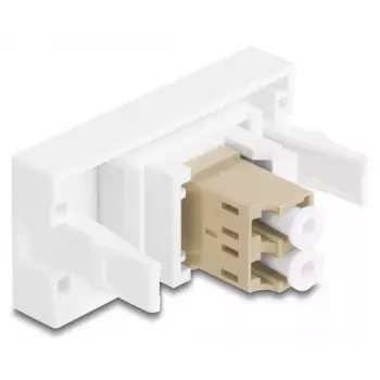 Kuituadapteri DeLOCK 90840 LC monimuotokuitu 1 kpl beige valkoinen
