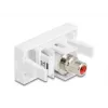 DeLOCK 90857 Keystone-moduuli RCA punainen valkoinen 22,5 mm 45 mm 33 mm