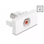 DeLOCK 90857 Keystone-moduuli RCA punainen valkoinen 22,5 mm 45 mm 33 mm