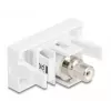 DeLOCK Keystone-moduuli 90858 litteä valkoinen RCA-liitäntä 1