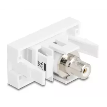 DeLOCK Keystone-moduuli 90858 litteä valkoinen RCA-liitäntä 1
