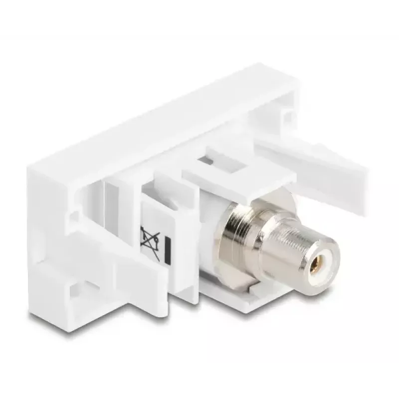 DeLOCK Keystone-moduuli 90858 litteä valkoinen RCA-liitäntä 1
