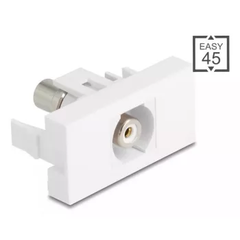 DeLOCK Keystone-moduuli 90858 litteä valkoinen RCA-liitäntä 1